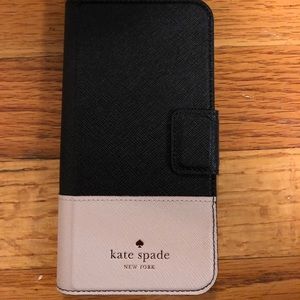 Kate spade folio leather iPhone X case NWOT!